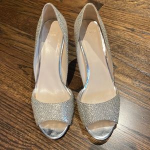 Cole Haan silver heels